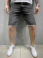 Чоловічі сірі джинсові шорти по коліно, Туреччина