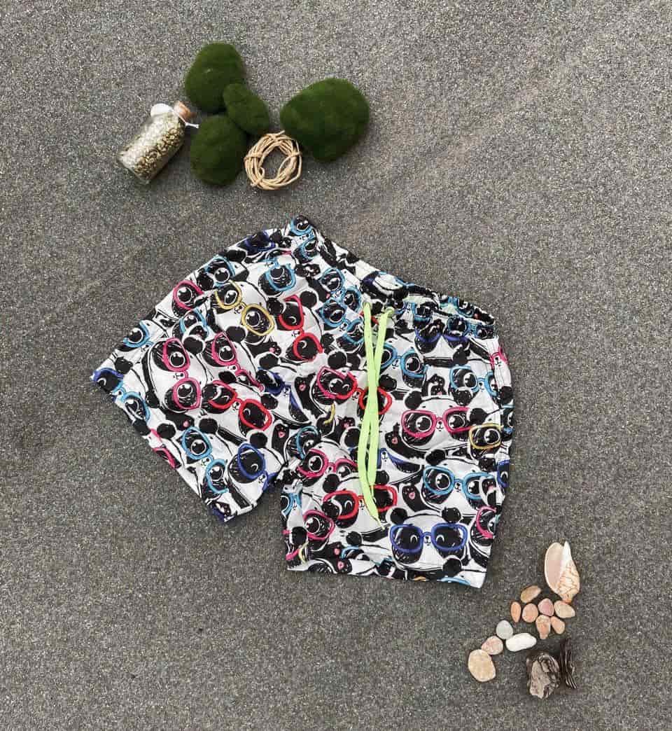 Чоловічі яскраві пляжні шорти з принтом, Туреччина