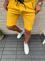 Чоловічі жовті трикотажні шорти по коліно, Туреччина