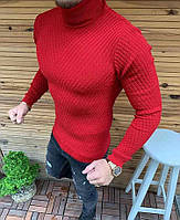 Чоловічий светр червоний із горлом Туреччина