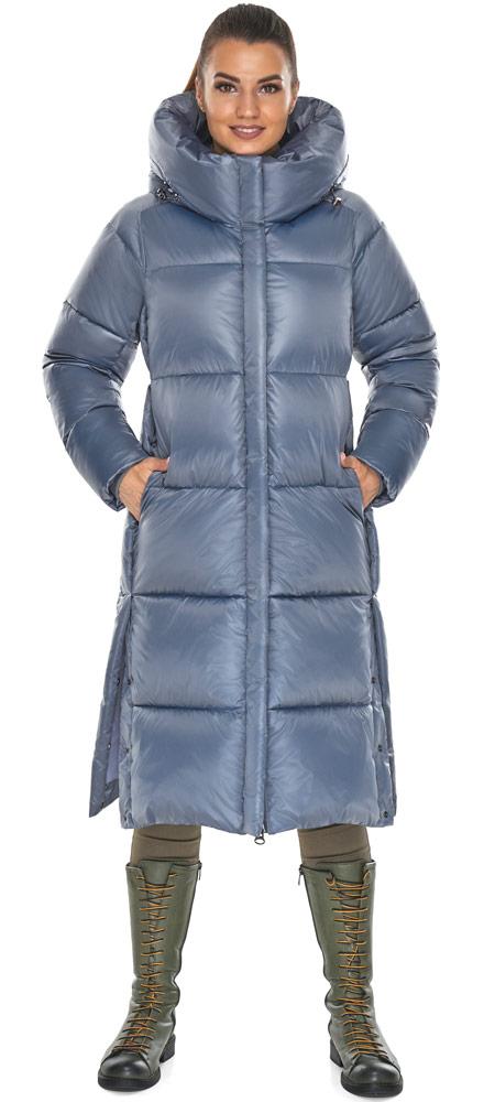 Довга жіноча куртка колір оливного модель 53631