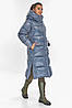 Довга жіноча куртка колір оливного модель 53631, фото 4