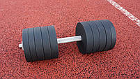 Гантеля набірна 48 кг металева з покриттям, фото 3