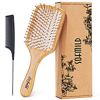 Бамбуковая щетка расческа для волос экологически чистая расческа Sofmild