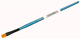 Пензлик синтетичний плоский №4 Conda Shine Blue цанга чорна A10212-4