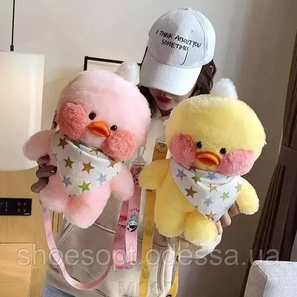 Рюкзак дитячий М'яка іграшка Качка ЛалаФанФан Дак LaLafanfan