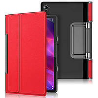 Кожаный чехол книжка Crazy Horse для Lenovo Yoga Tab 11 красный