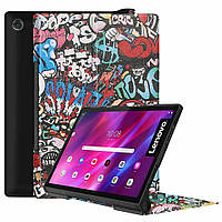 Кожаный чехол книжка Crazy Horse для Lenovo Yoga Tab 11 graffity