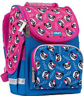Детский каркасный школьный рюкзак Smart Hello Panda 34х26х14 см 12 л.