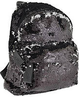 Рюкзак молодежный с паетками Yes GS-02 Black 32х26х13 см10 л