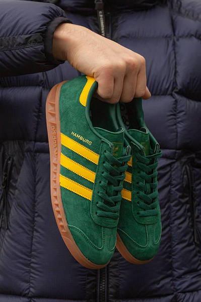 Adidas hamburg trainers green/yellow online