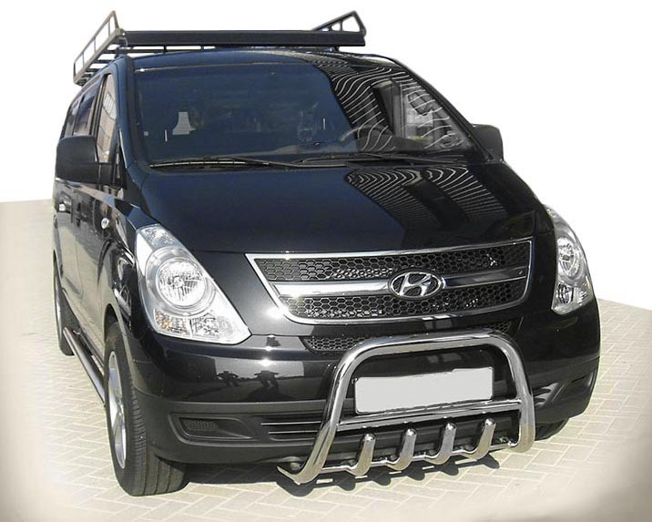 Кенгурятник WT003 (нерж.) для Hyundai H200, H1, Starex 2008-2024 рр