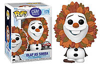 Фигурка Funko Pop Disney Olaf Presents Olaf as Simba Фанко Поп Олаф в роли Симбы