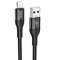 Кабель usb Hoco X72 Creator silicone charging data cable Lightning Black