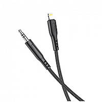 Переходник Hoco UPA18 digital audio conversion cable for Lightning Black