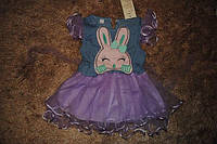 Платье детское летняя фиолетовая с кроликом 6322, розмір 86