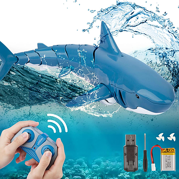 Інтерактивна іграшка Акула на радіокеруванні з USB Shark Z102 / Інтерактивна іграшка для дітей з пультом ДК