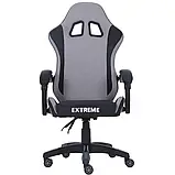 Комп'ютерне крісло Extreme SPYDER ЧОРНО-СІРЕ Геймерське крісло спортивне + 2 подушки, фото 6
