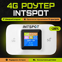 Роутер модем INTSPOT переносной интернет на сим sim карту 4g 3g вай фай в LTE WiFi роутер карманный вайфай