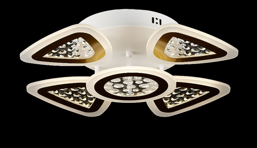 Світлодіодна люстра з пультом LK39866/4+1 LED (WT+CHAMPANE)