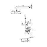 Вбудована душова система зі змішувачем Koer KB-64010-01 (Кольоровий) (KR3492), фото 2