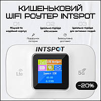 Роутер модем INTSPOT переносний інтернет на сим sim карту 4g 3g вай фай LTE WiFi роутер кишеньковий вайфай