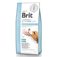 Сухой корм для собак, для снижения веса Brit GF Veterinary Diet Dog Obesity 12 кг (ягнёнок) b