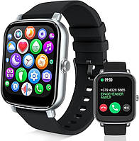 Женские умные часы с Bluetooth-вызовами и SMS. 1,7-дюймовые смарт часы с 28 спортивными режимами/шагомером