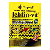 Сухой корм для аквариумных рыб Tropical в хлопьях Ichtio-Vit 12 г (для всех аквариумных рыб) b