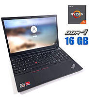 Ноутбук Б-класс Lenovo ThinkPad E15 G2 / 15.6" (1920x1080) IPS / AMD Ryzen 5 4500U (6 ядер по 2 | всё для