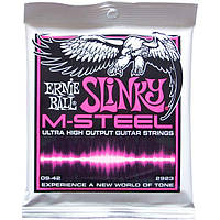 Струны Ernie Ball 2923 M-Steel Super Slinky 9-42