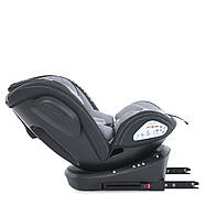 Автокрісло універсальне EL CAMINO ME 1045-1 EVOLUTION 2 Royal Gray з поворотним сидінням 360°, фото 2