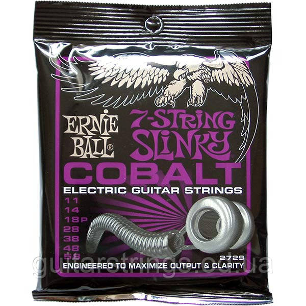 Струни Ernie Ball 2729 7-String Cobalt Slinky 11-58