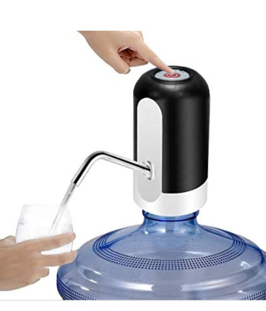 Помпа для бутля з водою електрична, насос для води. Чорна з білим