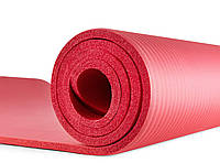 Мат для фитнеса и йоги Hop-Sport HS-N010GM 1см красный b