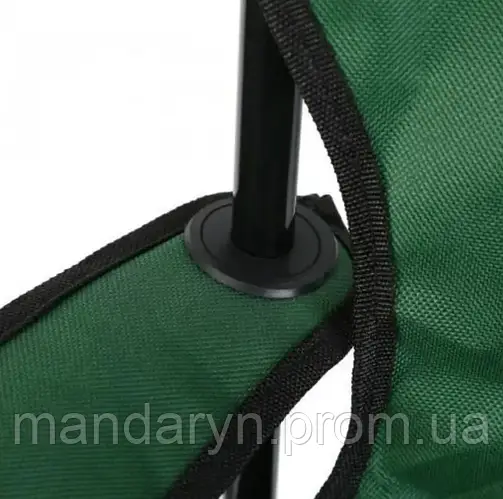 Стул туристический складной темно-зеленый рыбацкий раскладной стульчик ...