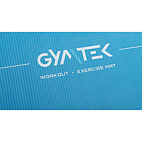 Коврик (мат) для фитнеса и йоги Gymtek NBR 1,5см голубой b