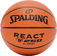 Баскетбольный мяч Spalding REACT TF-250 оранжевый Размер 6 76802Z