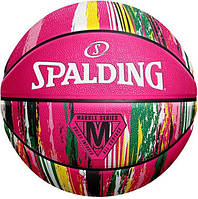 Баскетбольный мяч Spalding MARBLE BALL розовый Размер 7 84402Z