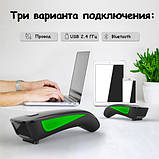 Бездротовий 1D сканер штрих-кодів USB Bluetooth АКБ, компактний, Netum C740, фото 2