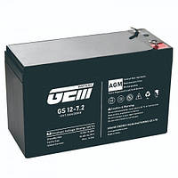 Аккумуляторная батарея GEM Battery GS 12-7.2 AGM 12V 7.2A Black