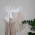 Вішалка настінна Glozis Welcome White (H-077)