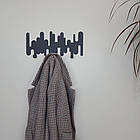 Вішалка настінна Glozis Rhythm Black (H-099)