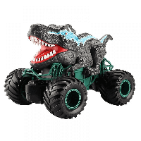 Машинка на радіокеруванні Dinosaur Monster Truck Gray - радіокерований автомобіль з розпиленням води, до 30 хвилин, 10 км/год, 15м