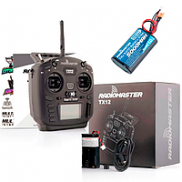 FPV пульт RadioMaster TX12 MKII ELRS M2 з акумулятором RadioMaster 21700 (код 1517578)