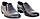 Розміри 41, 43, 45  Чоловічі шкіряні класичні демісезонні туфлі, повнорозмірні, сині, фото 3