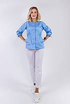 Жіноча медична куртка Валєна, Небесна, фото 5