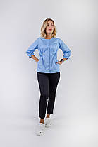 Жіноча медична куртка Валєна, Небесна, фото 4