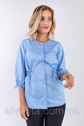 Жіноча медична куртка Валєна, Небесна, фото 1