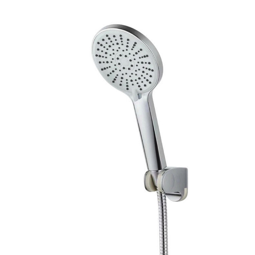 WKY-538 комплект ( лійка 5 функц. + шланг ПВХ 150 см + тримач.), СРІБЛО. (блістер) WEZER {20/1}, фото 1